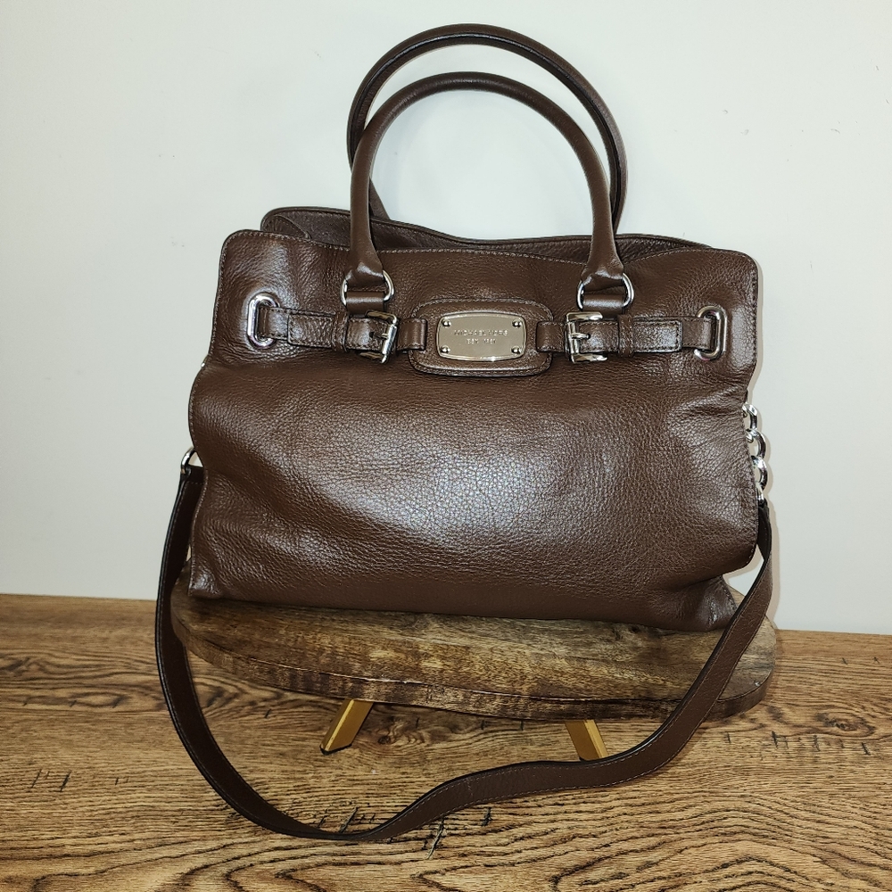 MICHAEL Michael Kors Hamilton Large EW Chain Strap Satchel